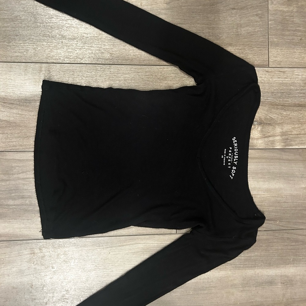 Stylish Black Long Sleeve Top